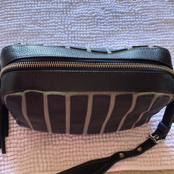 MICHAEL Michael Kors Striped Leather and Denim Crossbody - Picture 7 of 8